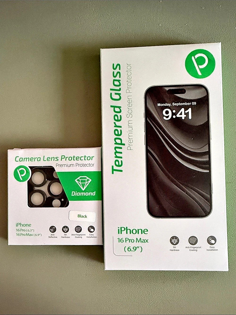 iPhone 16 Pro Max Screen & Camera Lens Protectors Black